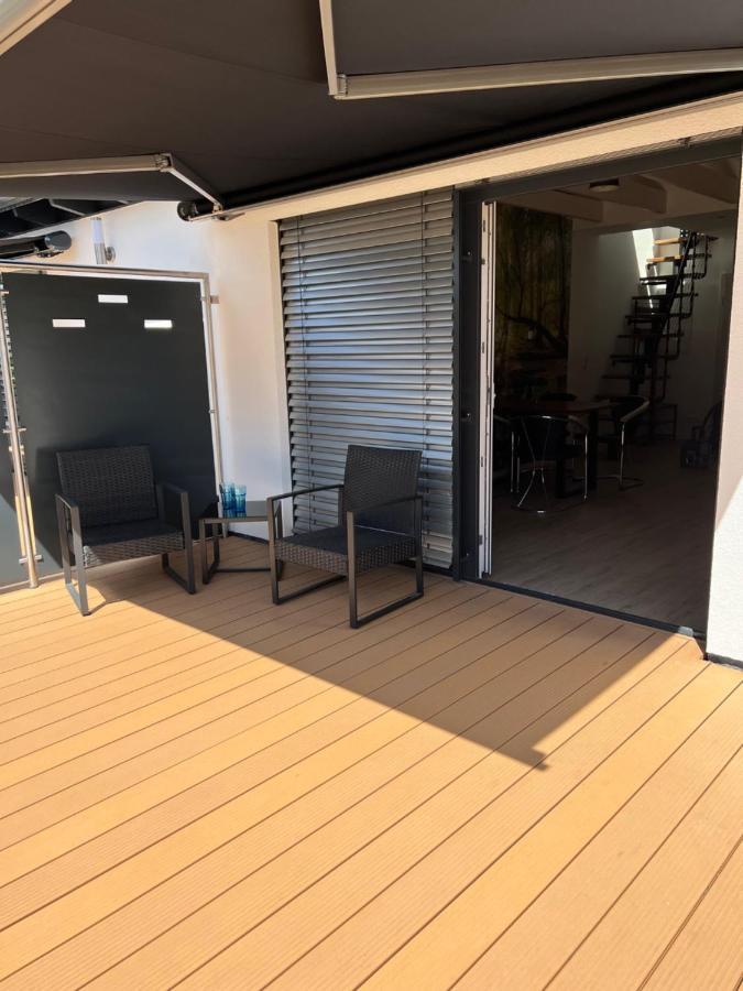 Loft Wohnung Appartement auf 2 Etagen, Nähe Neckar Neckarwestheim Exterior foto